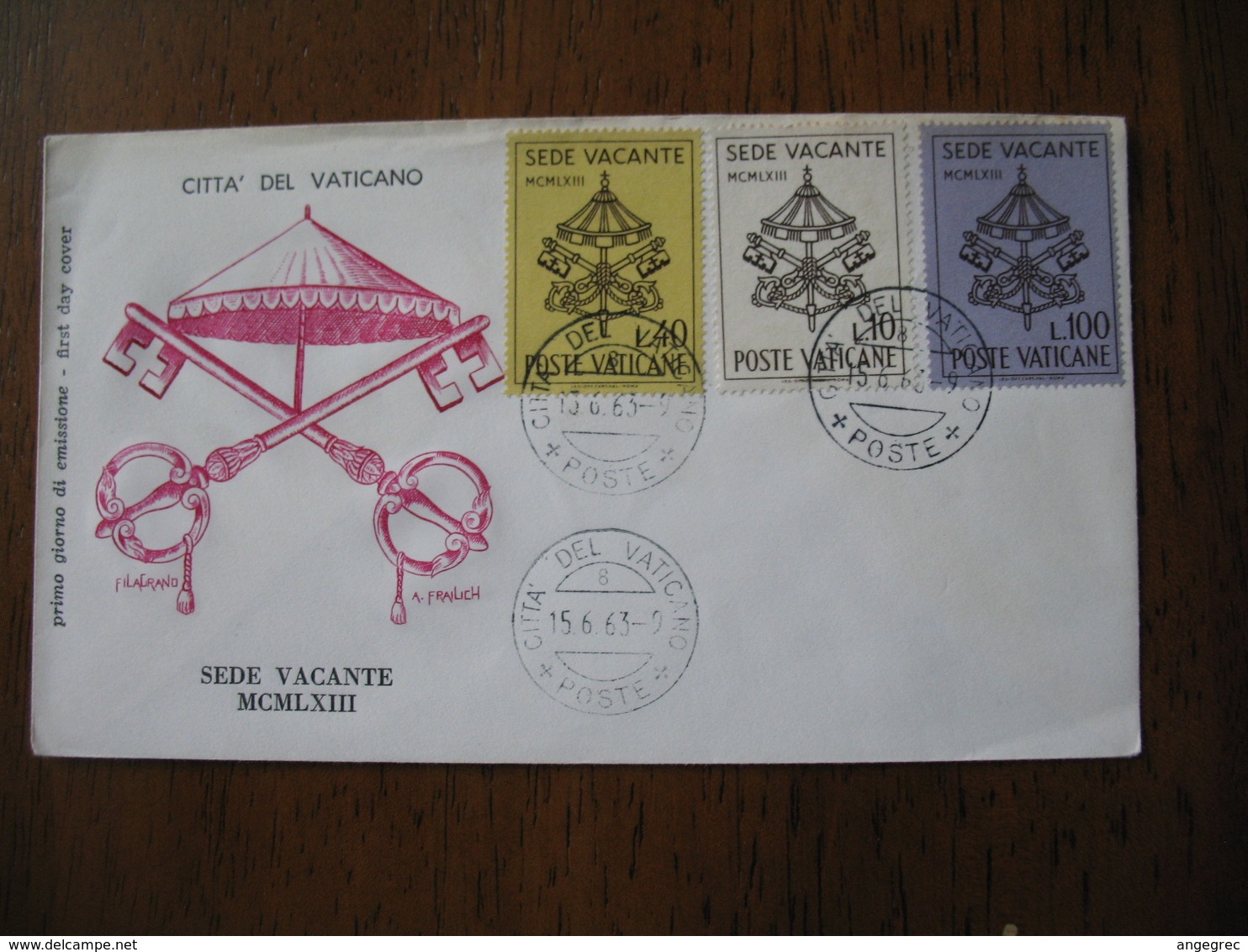 Lettre Poste Vaticane  1963 - Sede Vacante MCML XIII - Lettres & Documents