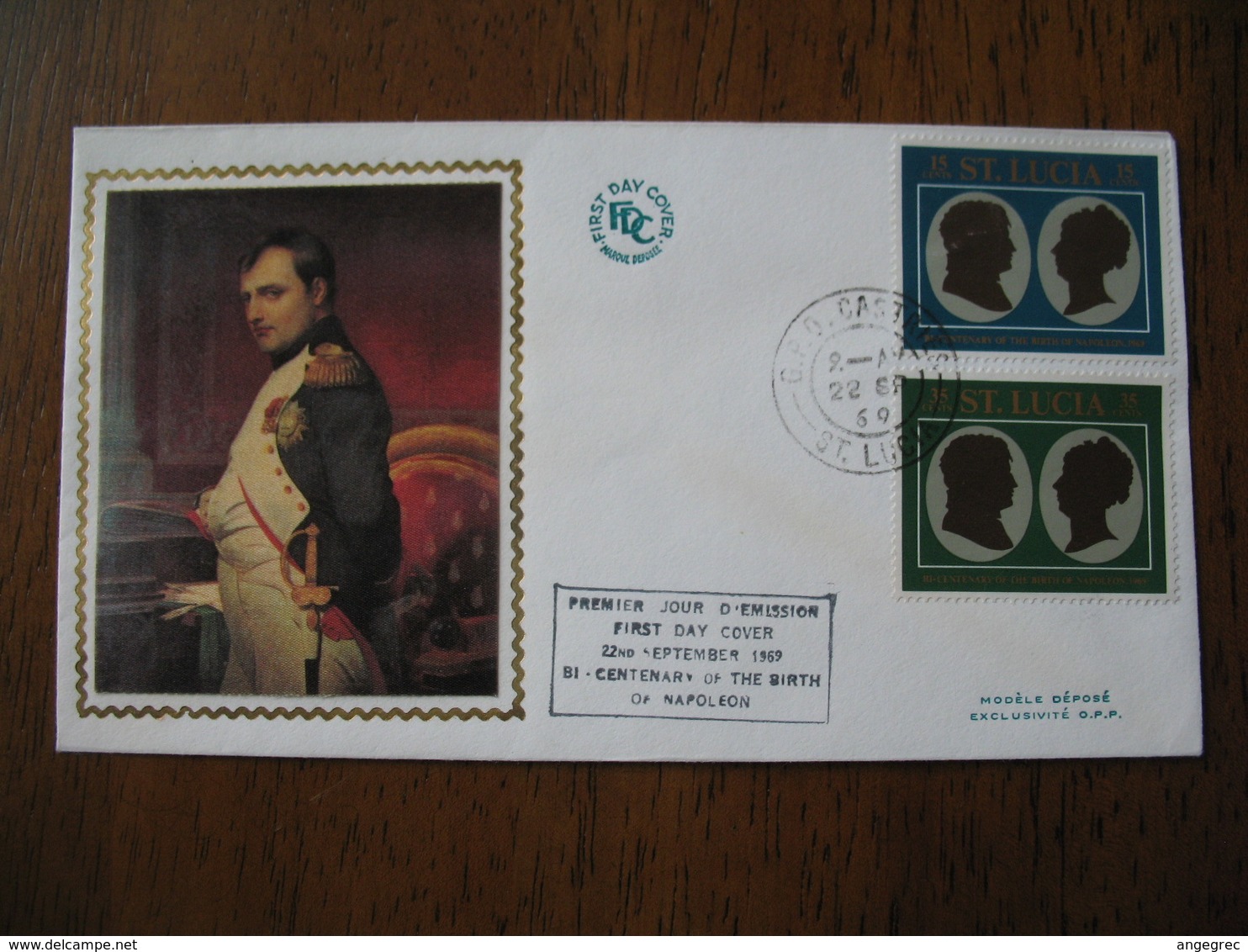 Lettre St. Lucia  Bi-Centenary Of Birth Of Napoléon  1969 - Lettres & Documents