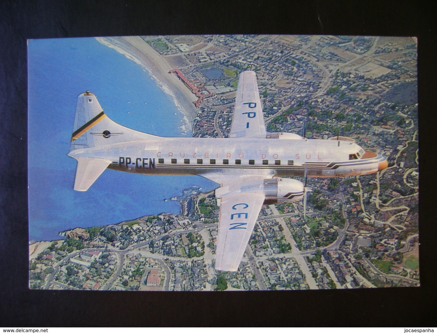 AIRPLANE POSTCARD "CONVAIR 440" FROM THE SOUTH CRUISE COMPANY (BRAZIL) IN THE STATE - 1946-....: Ere Moderne