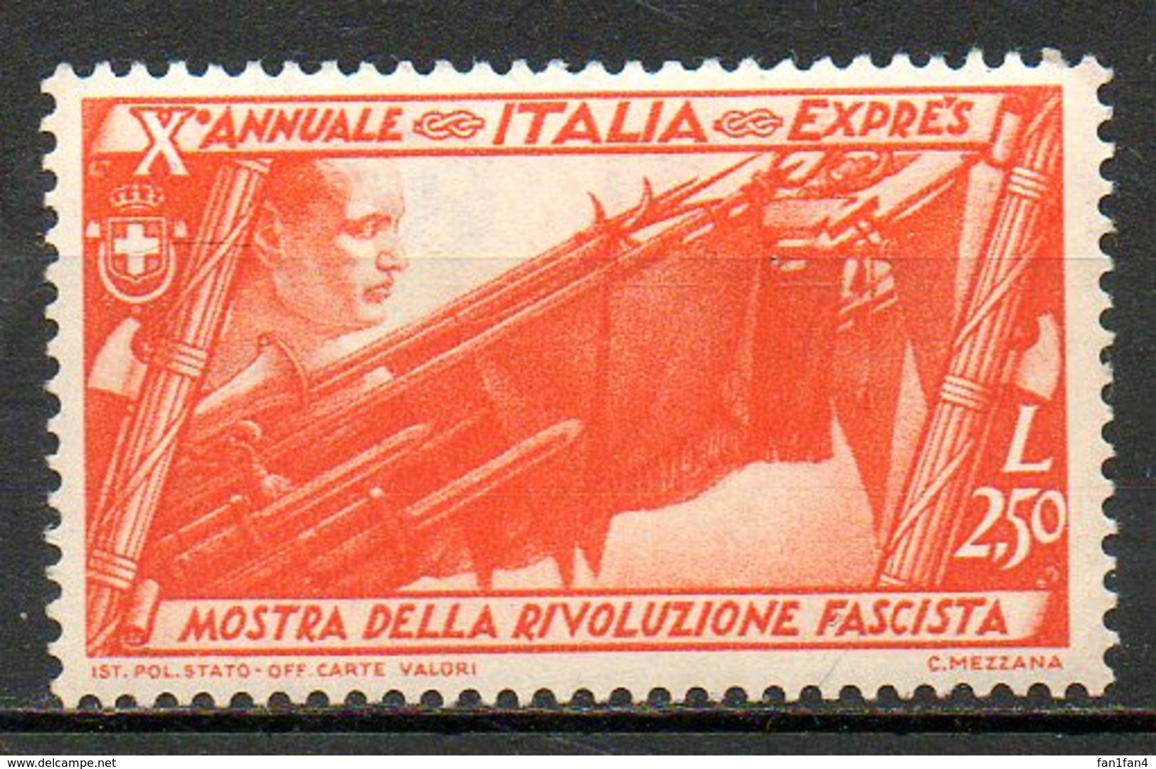 ITALIE (Royaume) - 1932- Lettres Par EXPRESS - N° 22 - 2 L. 50 Rouge-orange - (10è Anniversaire De La Marche Sur Rome) - Posta Espresso