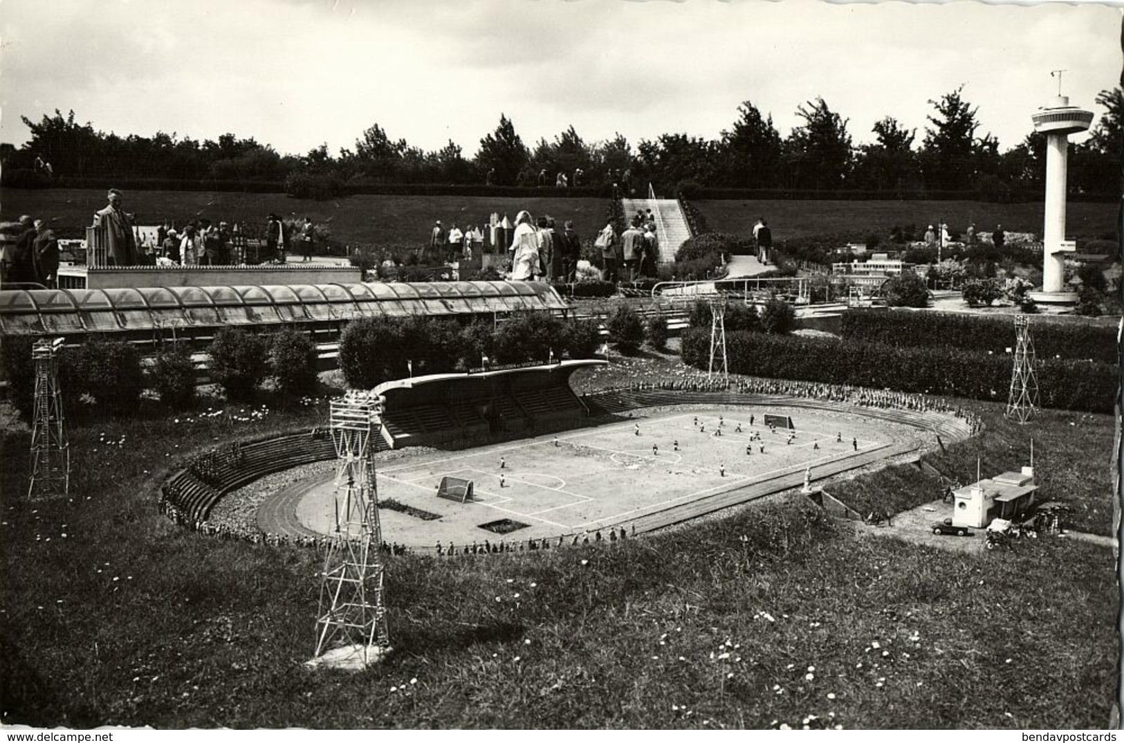 Netherlands, DEN HAAG, Miniature Park Madurodam Stadion (1950s) Stadium Postcard - Football