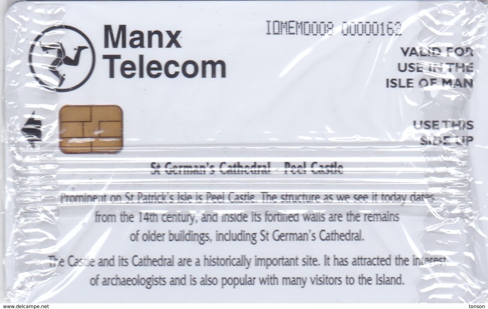 Isle Of Man, MAN 166, St German's Cathedral, Peel Castle, Mint In Blister, 2 Scans . - Man (Ile De)