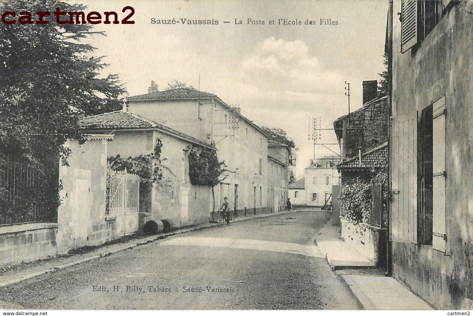 SAUZE-VAUSSAIS LA POSTE ET L'ECOLE DES FILLES 79 DEUX-SEVRES - Sauze Vaussais