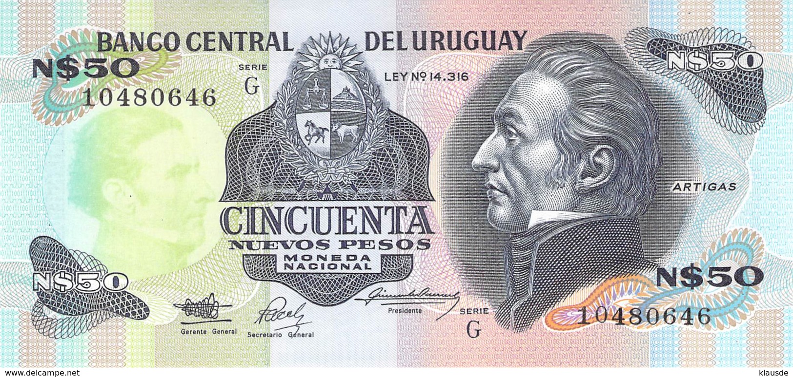 50 Nuevos Pesos Uruqay 1978 - Uruguay