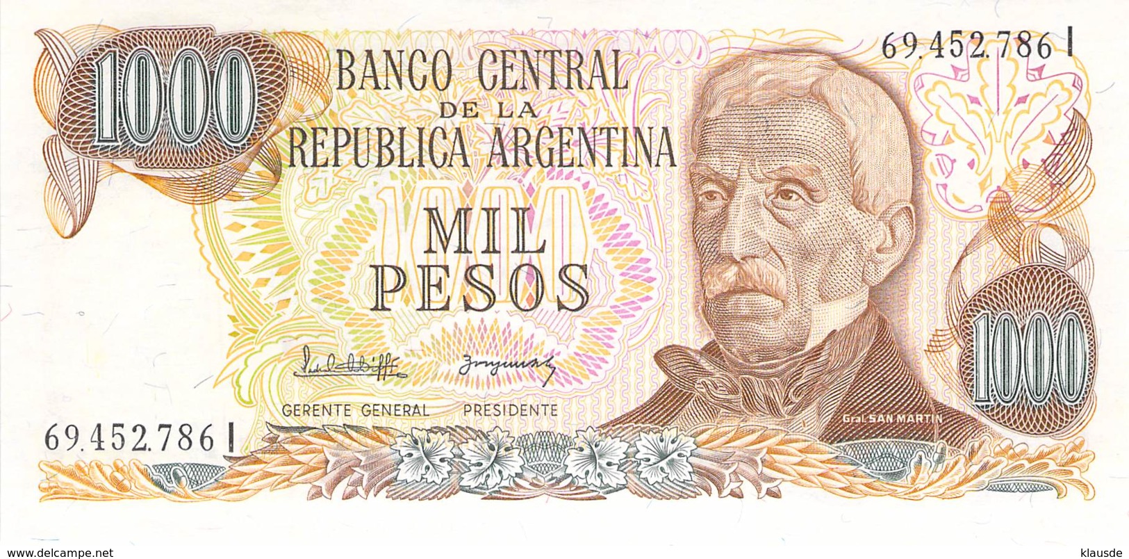 1000 Pesos Argentinien 1976-79 - Argentine