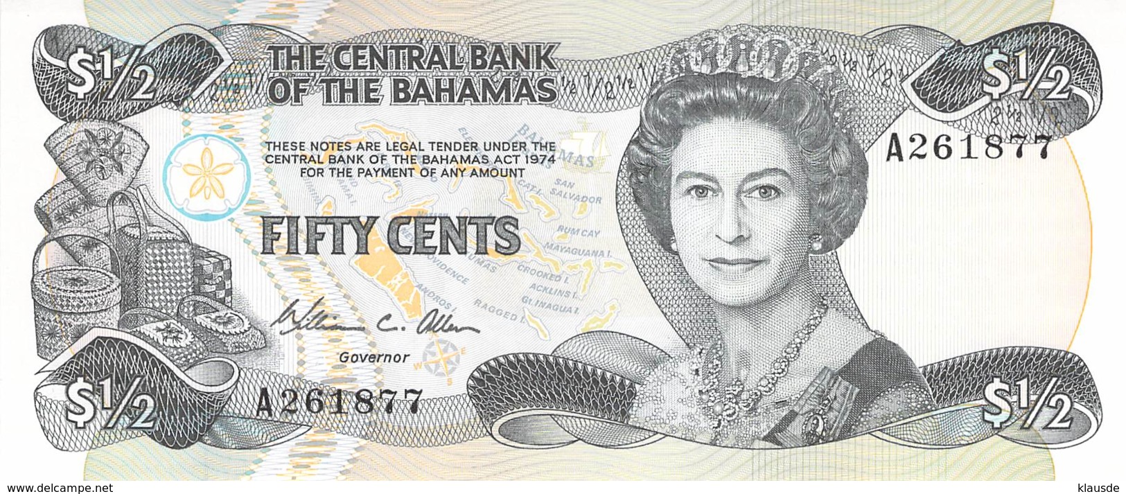 1/2 Dollar Bahamas 1984 - Bahamas