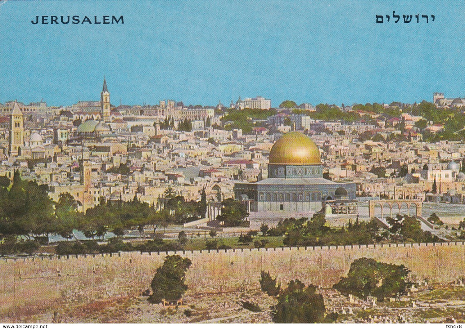 JERUSALEM--vieille Ville--seen From Mt. Of Olivies--voir 2 Scans - Palestine