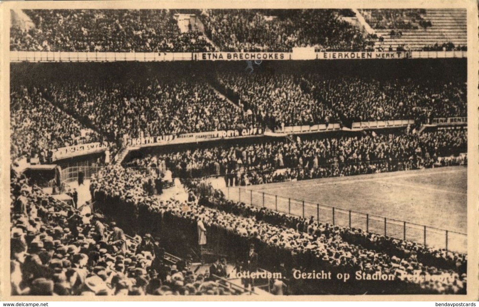 Netherlands, ROTTERDAM, Stadion Feyenoord De Kuip (1950s) Stadium Postcard - Voetbal