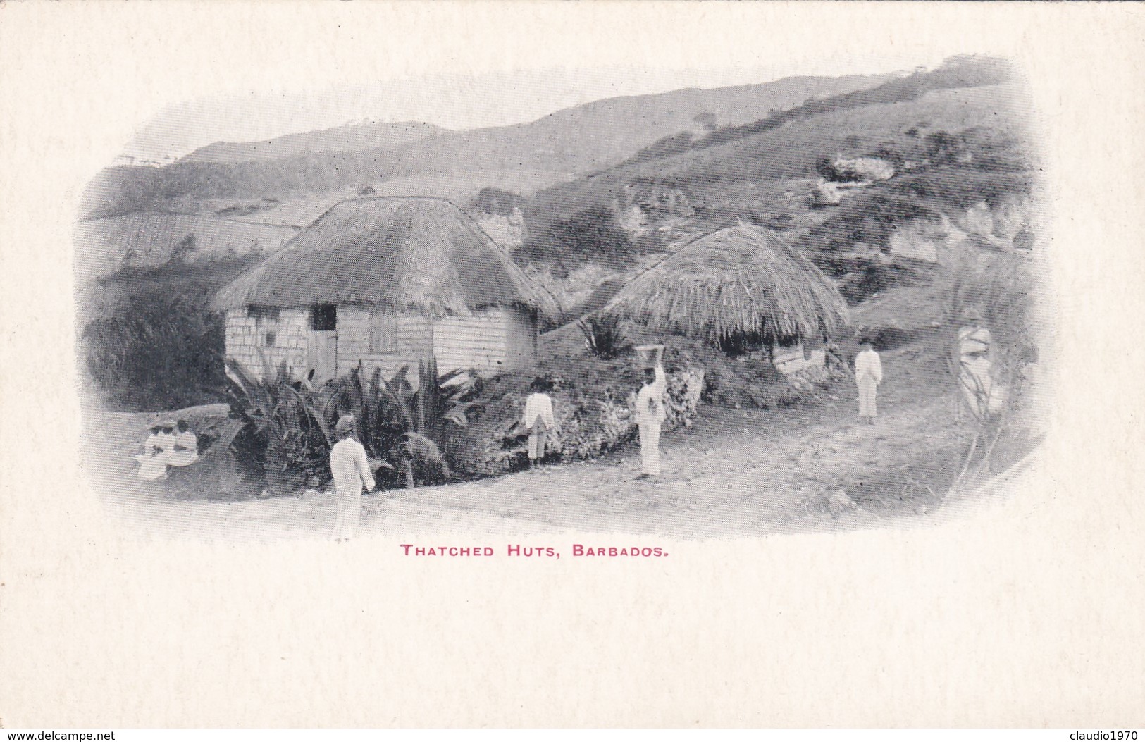 CARTOLINA - POSTCARD - BARBADOS - THATCHED HUTS - Barbados