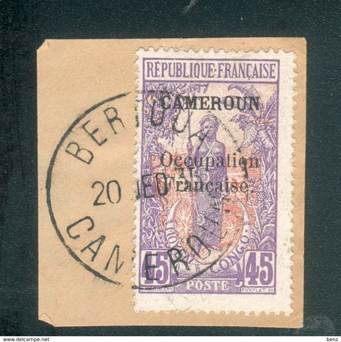 CAMEROUN KAMERUN N°78  OB. BERTOUA 20 DECEMBRE 1935 BUREAU RARE TB - Used Stamps