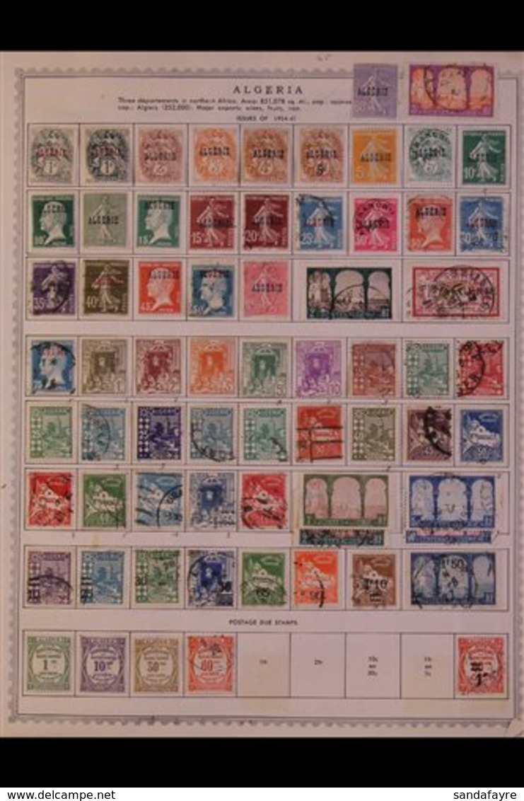 \Y ALGERIA\Y 1924-1987 ALL DIFFERENT Mint & Used Collection On Printed Pages, Mostly Pre 1950's With Some Complete Sets  - Andere & Zonder Classificatie
