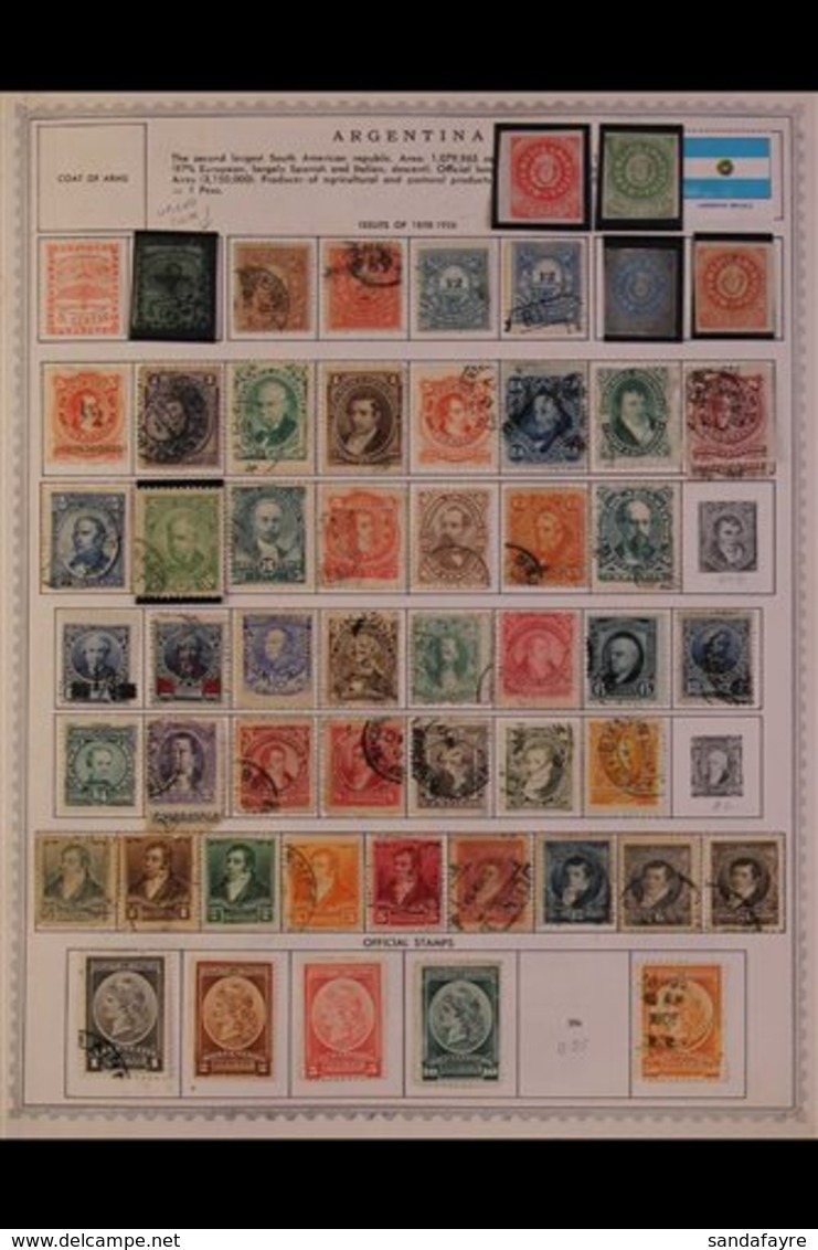 \Y ARGENTINA\Y 1850's-1990's. ALL DIFFERENT Mint & Used Collection, Chiefly On Printed Pages, Collection Strength In Pre - Altri & Non Classificati