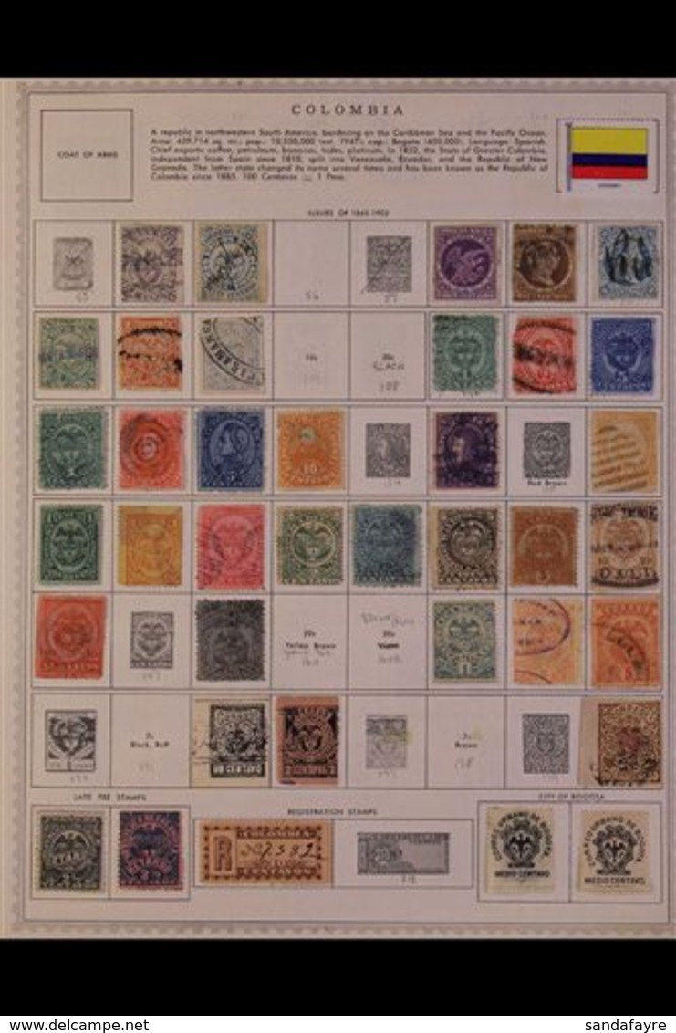 \Y COLUMBIA & STATES\Y 1860's-1990's. ALL DIFFERENT Mint & Used Collection, Chiefly On Printed Pages, Collection Strengt - Autres & Non Classés
