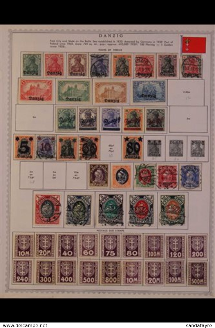 \Y DANZIG\Y 1863-1993 ALL DIFFERENT Mint & Used Collection On Printed Pages, Many Complete Sets, Useful Air Post Ranges  - Andere & Zonder Classificatie