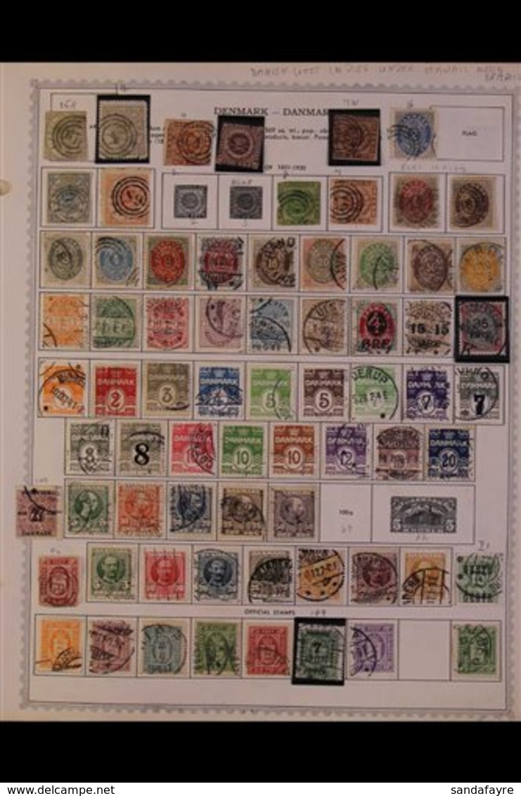 \Y DENMARK\Y 1851-1993 ALL DIFFERENT Mint & Used Collection (mostly Used) On Printed Pages, Inc 1851 4rs, 1854 4s & 8s,  - Other & Unclassified