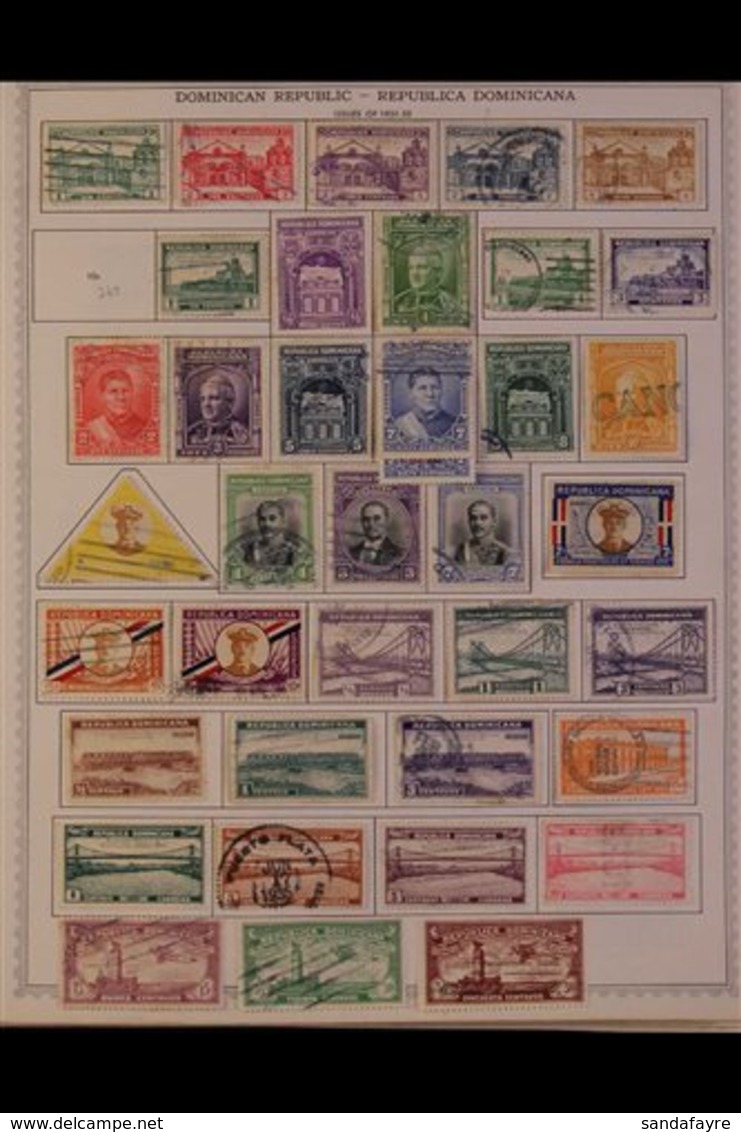 \Y DOMINICAN REPUBLIC\Y 1880's-1990's ALL DIFFERENT Mint & Used Collection On Printed Pages, Many Complete Sets, Useful  - Andere & Zonder Classificatie