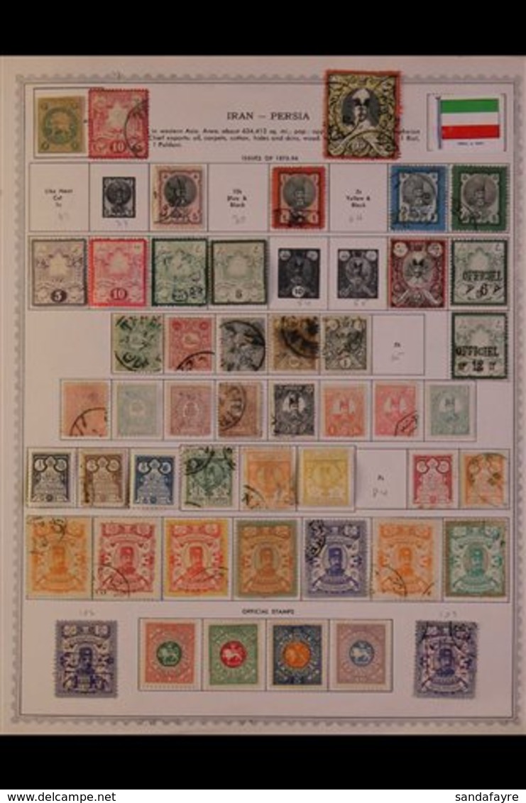 \Y IRAN\Y 1870's - 1980's. EXTENSIVE ALL DIFFERENT Mint & Used Collection On Printed Pages, Many Complete Sets & Better  - Andere & Zonder Classificatie