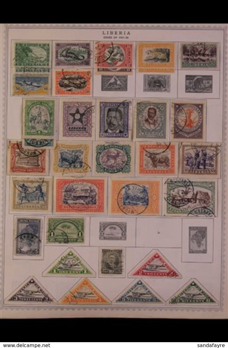 \Y LIBERIA\Y 1885 - 1981. ALL DIFFERENT Mint & Used Collection On Printed Pages, Collection Strength In Pre 1960's Range - Altri & Non Classificati