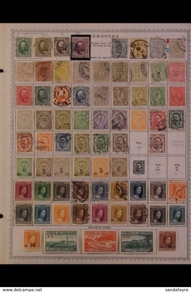 \Y LUXEMBOURG\Y 1859 - 1985. ALL DIFFERENT Mint & Used Collection On Printed & Plain Pages, collection Strength In Pre 1 - Andere & Zonder Classificatie