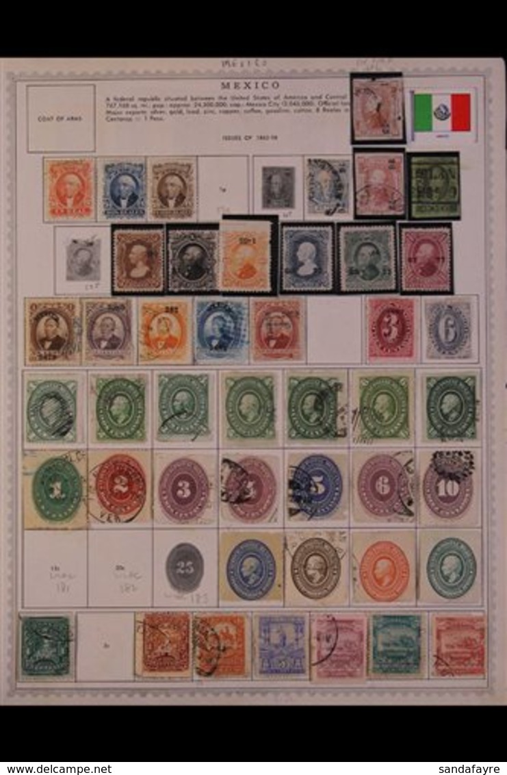 \Y MEXICO\Y 1861-1990's. EXTENSIVE ALL DIFFERENT Mint & Used Collection, Chiefly On Printed Pages, Useful Representation - Other & Unclassified