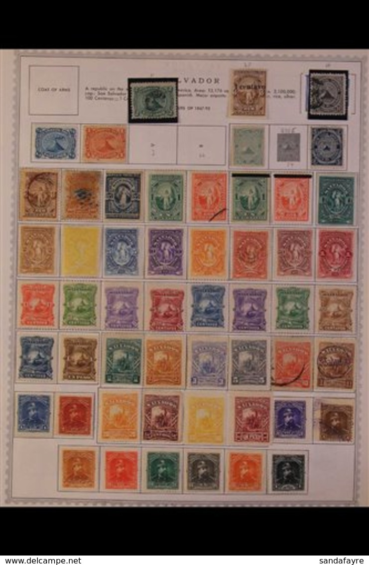 \Y SALVADOR\Y 1860's - 1980's. EXTENSIVE ALL DIFFERENT Mint & Used Collection, Presented Mostly On Printed Pages With Ma - Andere & Zonder Classificatie