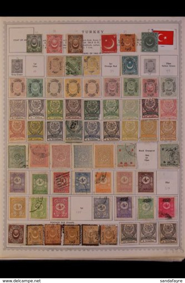 \Y TURKEY\Y 1860's - 1990's. EXTENSIVE ALL DIFFERENT Mint & Used Collection, Presented On Printed Pages Plus Many Additi - Other & Unclassified