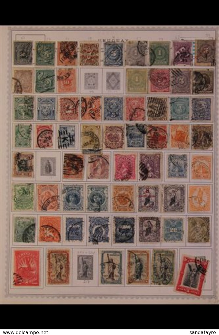 \Y URUGUAY\Y 1870's - 1980's. ALL DIFFERENT Mint & Used Collection, Presented Mostly On Printed Pages With Many Complete - Other & Unclassified