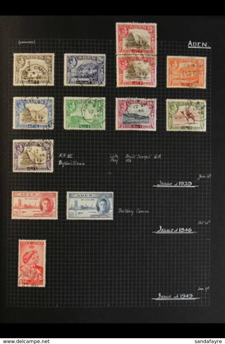 \Y BRITISH ASIA COLLECTION, CAT £7750+\Y A Nicely - Presented & Annotated 1867-1954 Mint & Used Collection Of Mainly ALL - Other & Unclassified