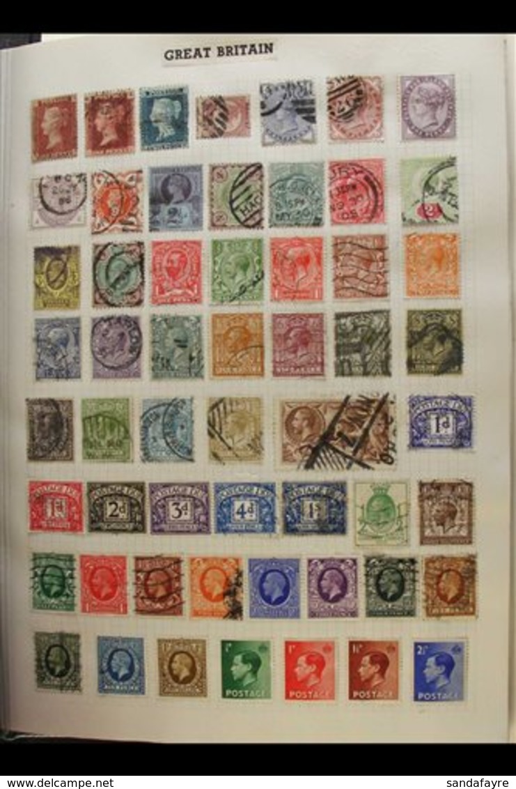 \Y GB & COMMONWEALTH COLLECTION\Y 1850s-1990s MINT & USED COLLECTION Presented On A Thick Pile Of Album Pages, We See GB - Other & Unclassified