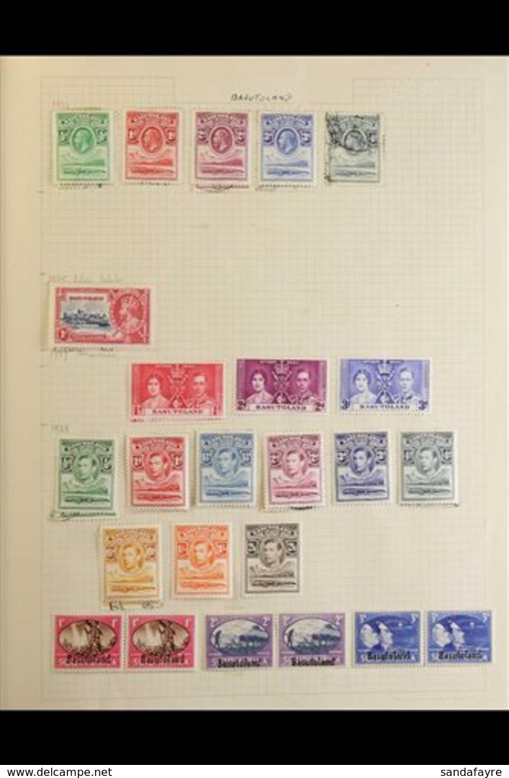 \Y BRITISH AFRICA COLLECTION\Y An Old Time Queen Victoria To King George VI Mint And Used Collection In An Old "Rapkin"  - Autres & Non Classés
