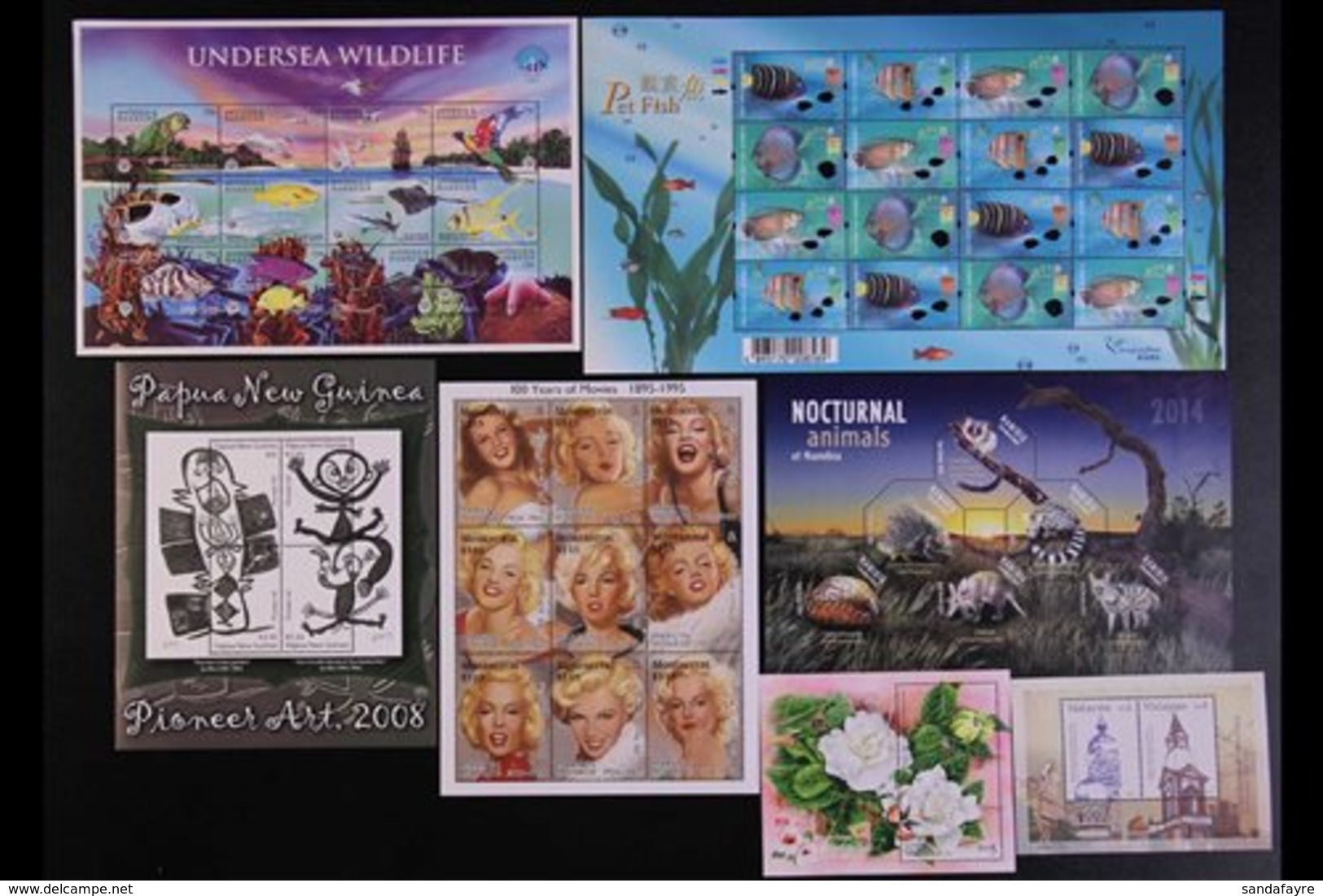 \Y BRITISH COMMONWEALTH MINIATURE SHEETS\Y 1980's-2010's SUPERB NEVER HINGED MINT HOARD Of All Different Mini-sheets, Th - Sonstige & Ohne Zuordnung