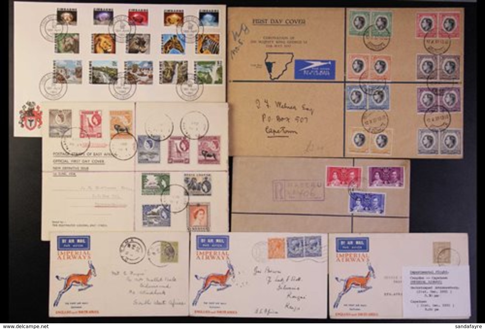 \Y AFRICA COVERS & CARDS HOARD\Y 1880's - 1980's. A Medium Sized Box, Sold As Received, With Selections Of South West Af - Other & Unclassified