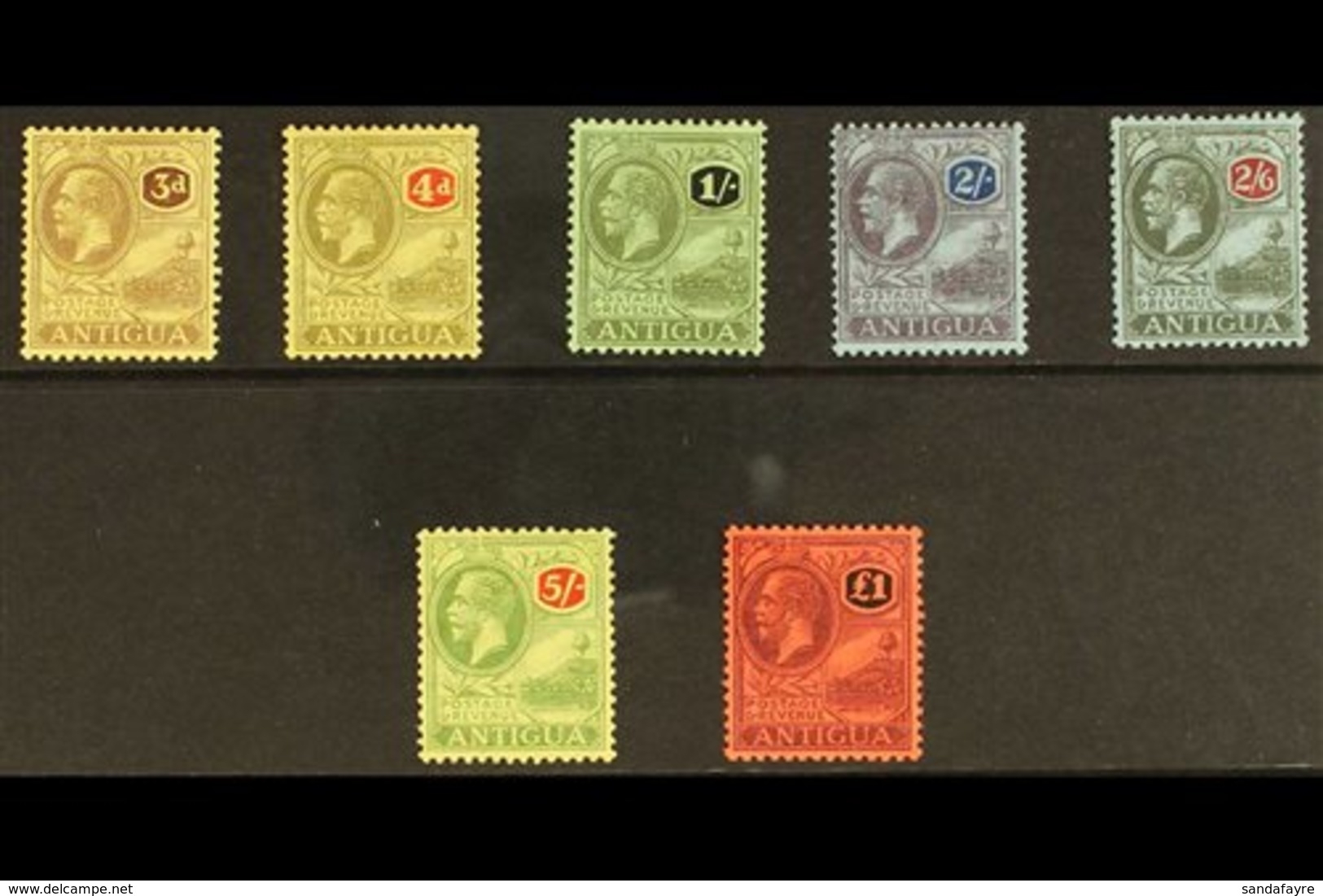 \Y 1921\Y Geo V Set To £1 Complete, Wmk MCA, SG 55/61, Very Fine And Fresh Mint. (7 Stamps) For More Images, Please Visi - Other & Unclassified