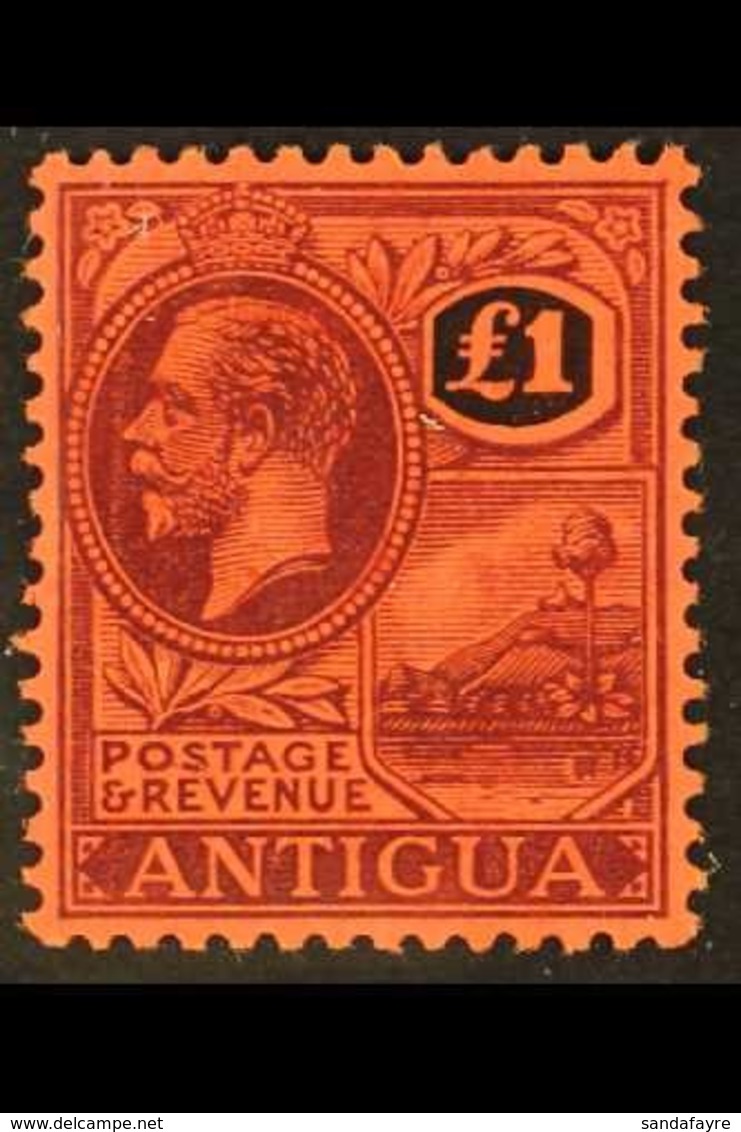 \Y 1921-29\Y £1 Purple & Black/red, SG 61, Very Fine Mint For More Images, Please Visit Http://www.sandafayre.com/itemde - Other & Unclassified