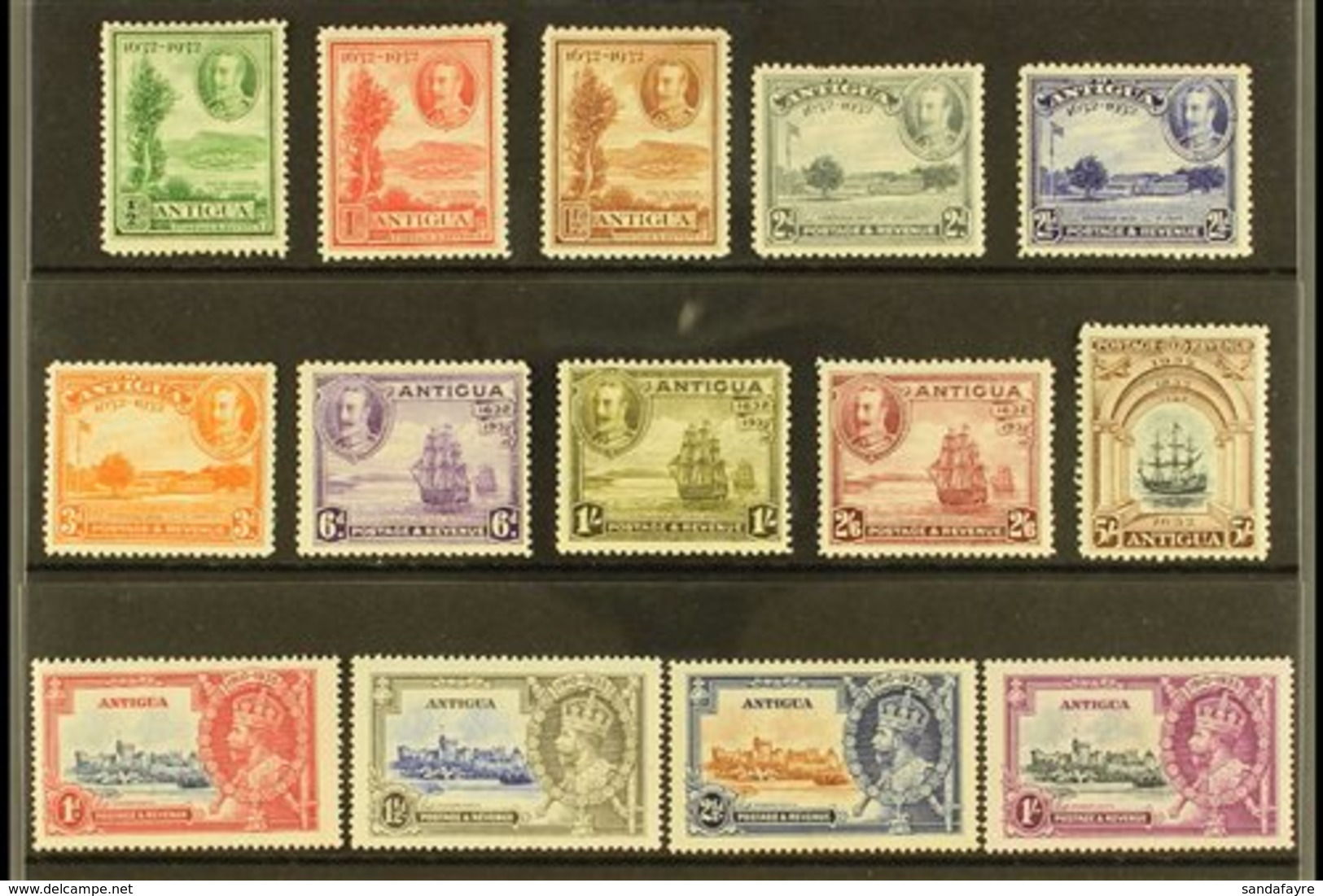 \Y 1932-35 KGV COMMEMORATIVES.\Y 1932 Tercentenary Set (SG 81/90) & 1935 Silver Jubilee Set (SG 91/94), Fine Mint With A - Autres & Non Classés