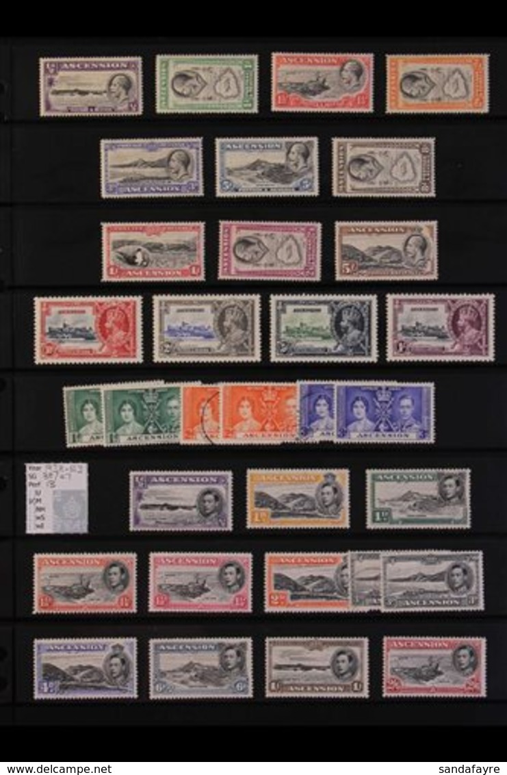 \Y 1934-99 FINE MINT / NEVER HINGED MINT COLLECTION\Y Includes Many Complete Sets, We Note 1934 KGV Defins Set, 1935 Sil - Ascension (Ile De L')