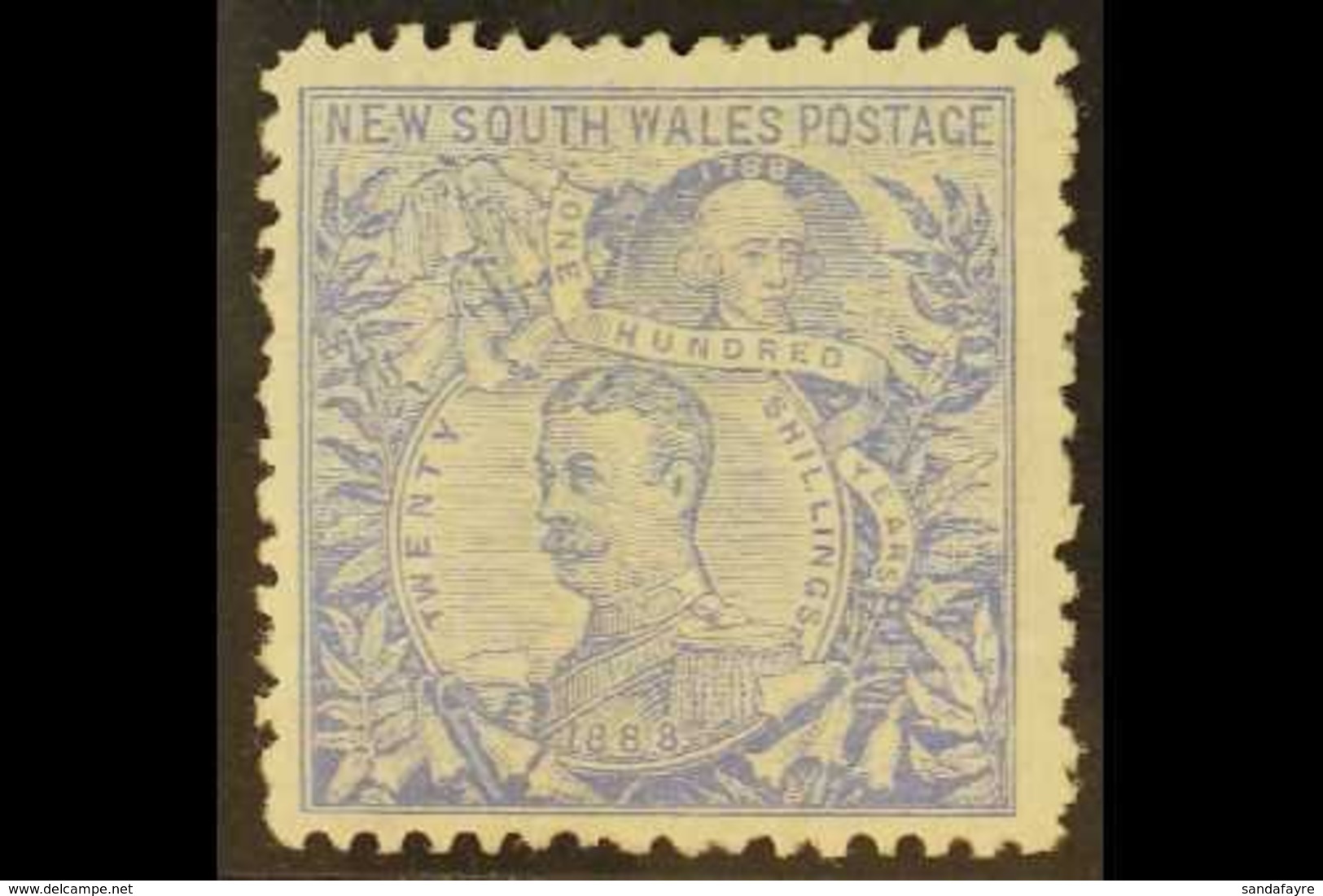 \Y NEW SOUTH WALES\Y 1890 20s Cobalt Blue Perf 11, SG 264a, Fine Mint With Photo Certificate For More Images, Please Vis - Autres & Non Classés