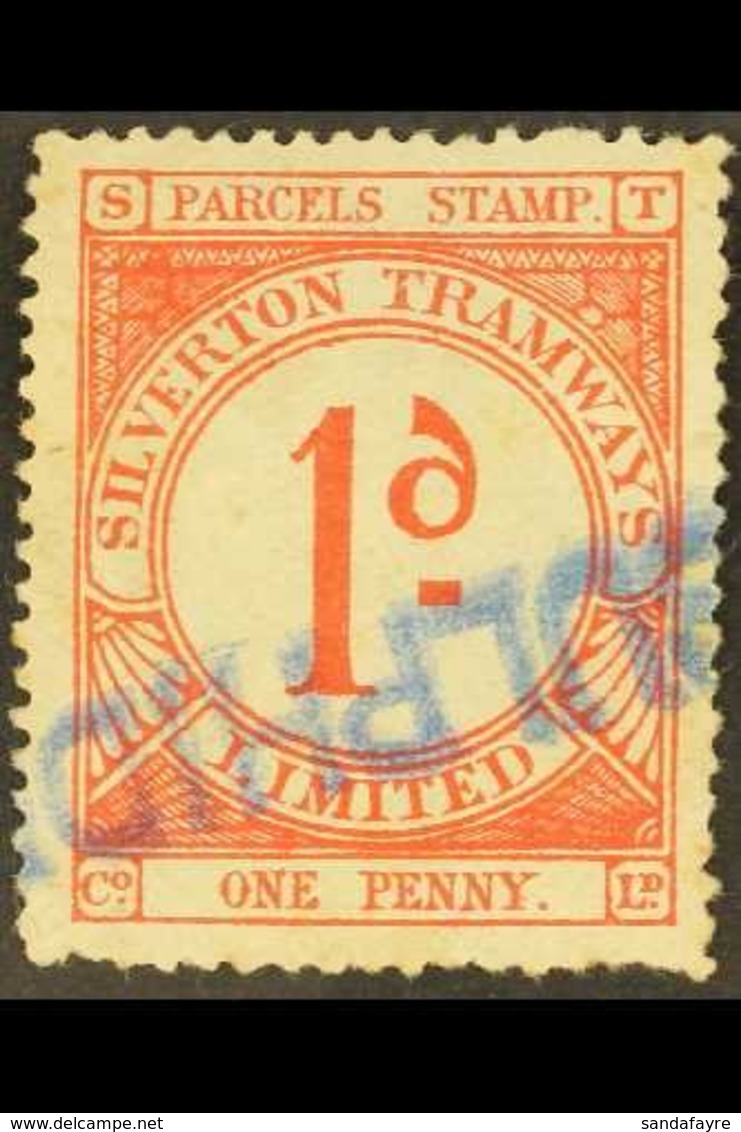 \Y NEW SOUTH WALES\Y SILVERTON TRAMWAYS 1d Red Parcels Stamp, Used. For More Images, Please Visit Http://www.sandafayre. - Sonstige & Ohne Zuordnung