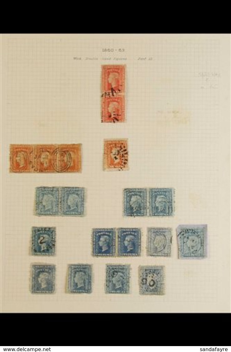 \Y NEW SOUTH WALES\Y 1860 - 1872 PERFORATED DIADEM COLLECTION. A Wonderful Collection Of Used Stamps (SG 131 - 170) On S - Other & Unclassified