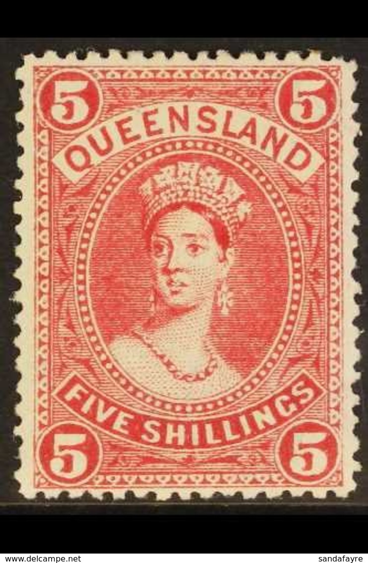 \Y QUEENSLAND\Y 1907-11 5s Deep Rose Chalon, SG 310a, Very Fine Mint. For More Images, Please Visit Http://www.sandafayr - Autres & Non Classés