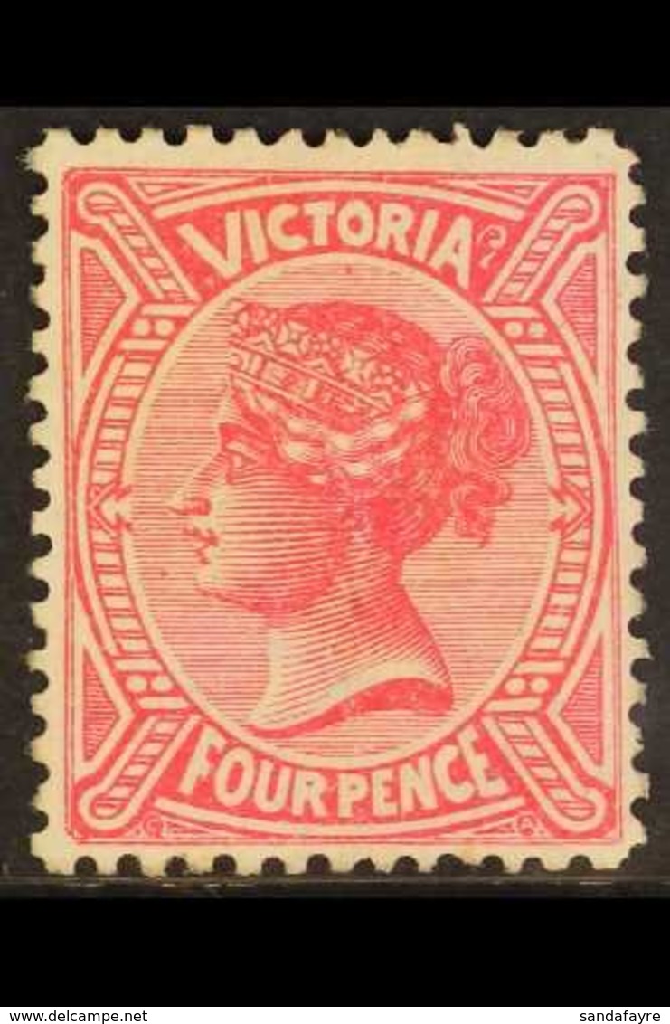 \Y VICTORIA\Y 1880-84 4d Rose-carmine, SG 206, Fine Mint. For More Images, Please Visit Http://www.sandafayre.com/itemde - Autres & Non Classés