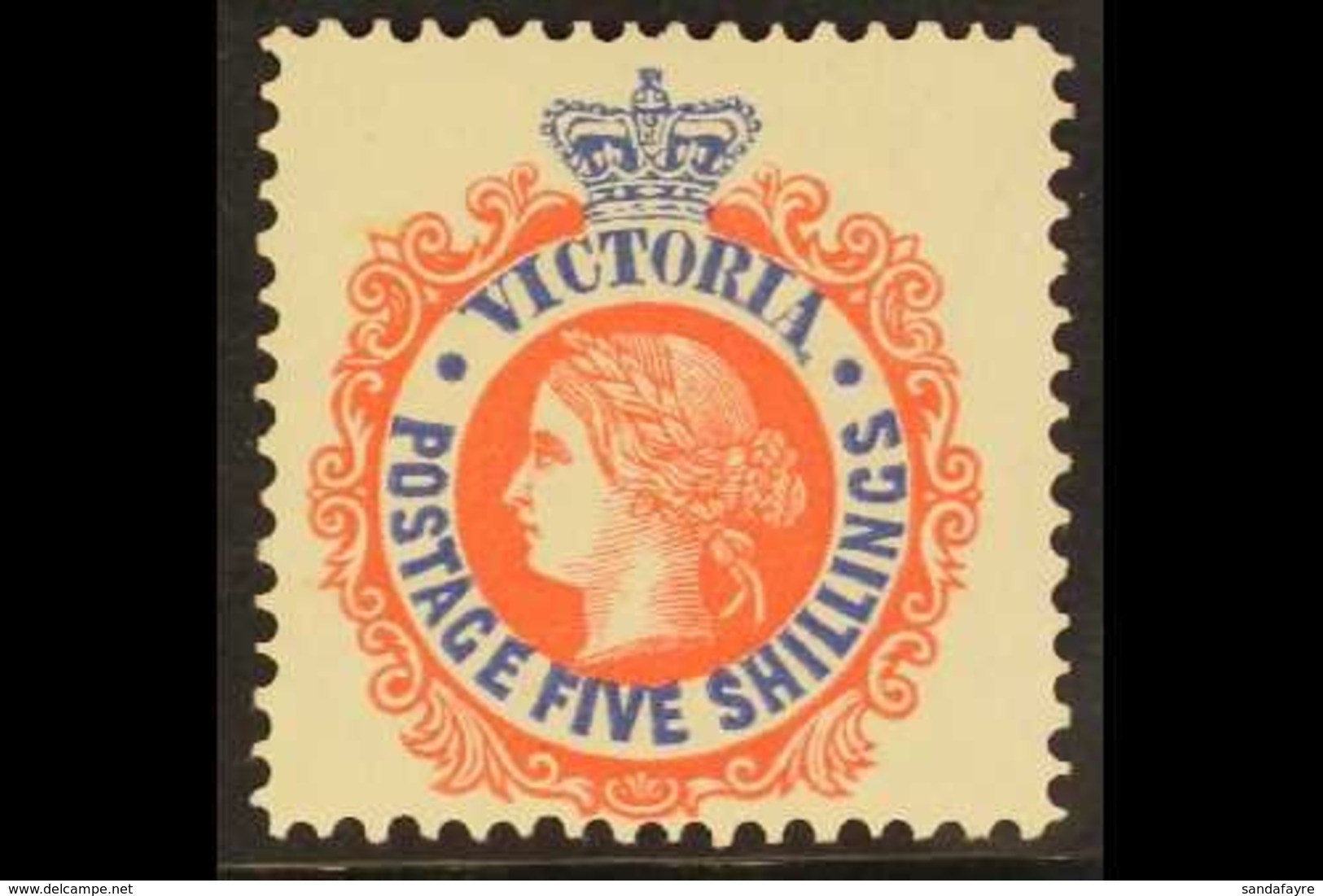 \Y VICTORIA\Y 1905-13 5s Rose-red And Ultramarine, SG 430, Very Fine Mint With Inverted Watermark. For More Images, Plea - Autres & Non Classés