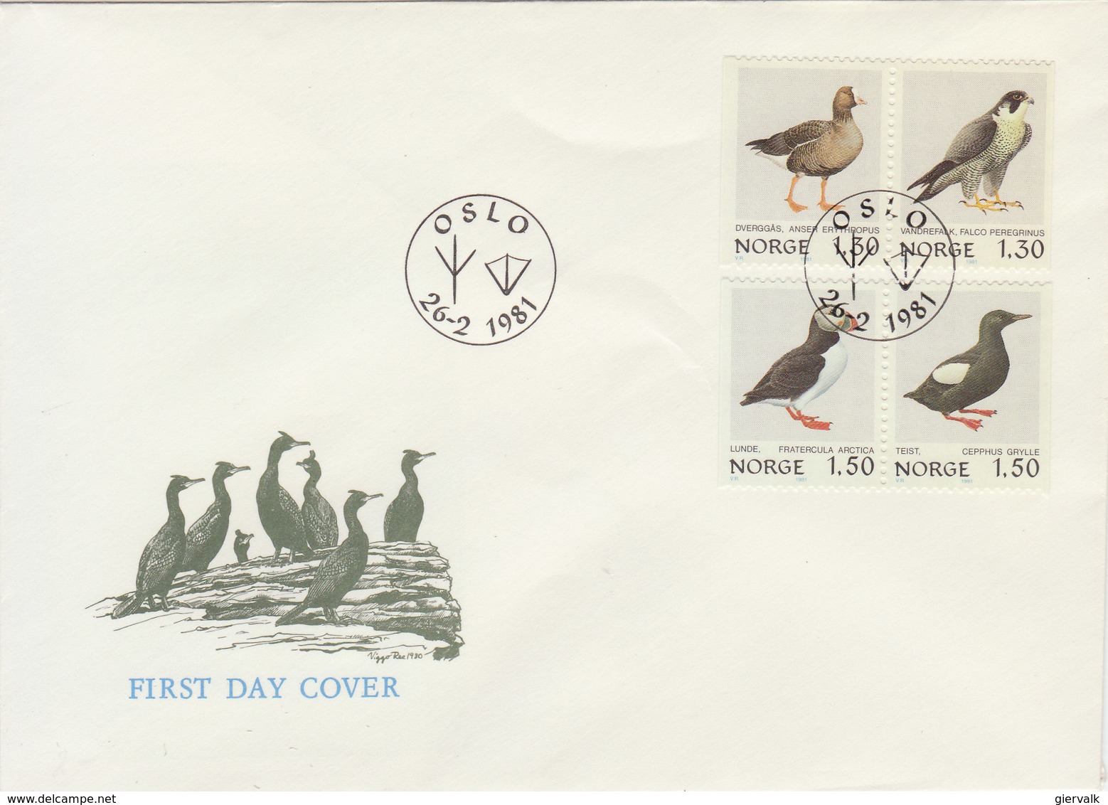 NORWAY 1981 FDC With Birds.BARGAIN.!! - Andere & Zonder Classificatie