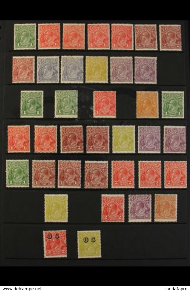 \Y 1926-30 KGV MINT "HEADS" COLLECTION CAT £1000+\Y A Mint Collection Presented On A Pair Of Stock Pages That Includes 1 - Other & Unclassified