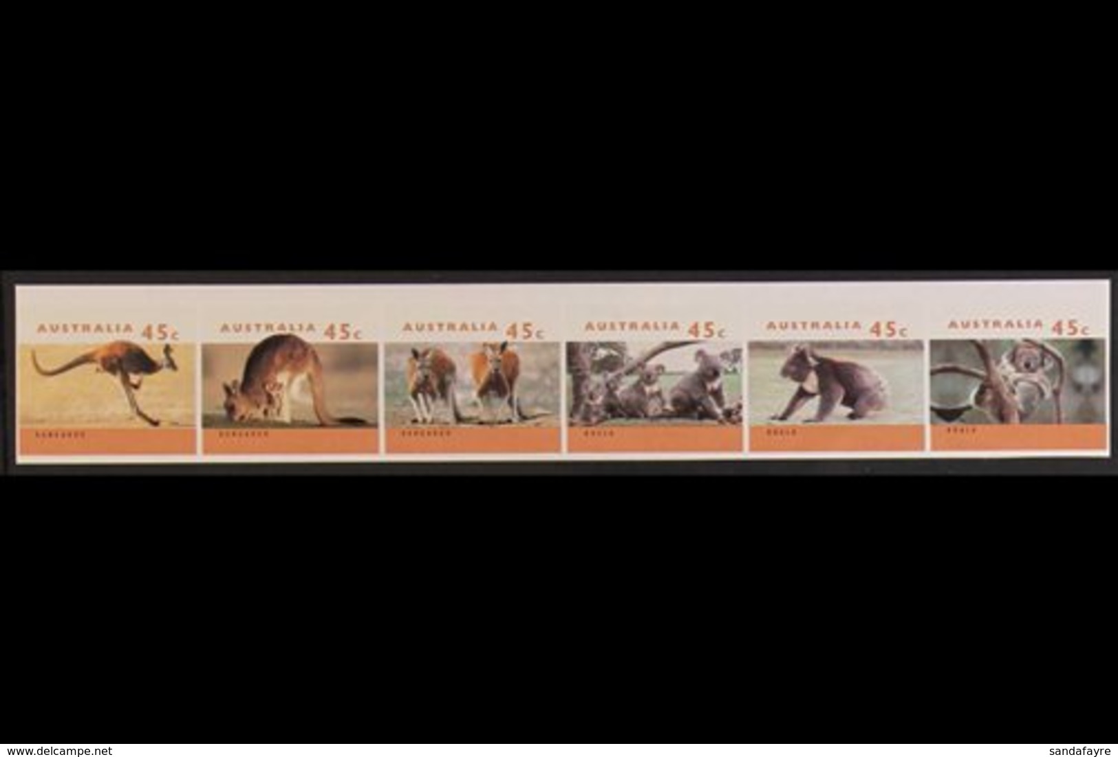 \Y 1994-97 IMPERF PLATE PROOFS\Y 1994-97 Australian Wildlife Complete Set On Phosphorised Paper, SG 1453/1458, A Superb  - Autres & Non Classés