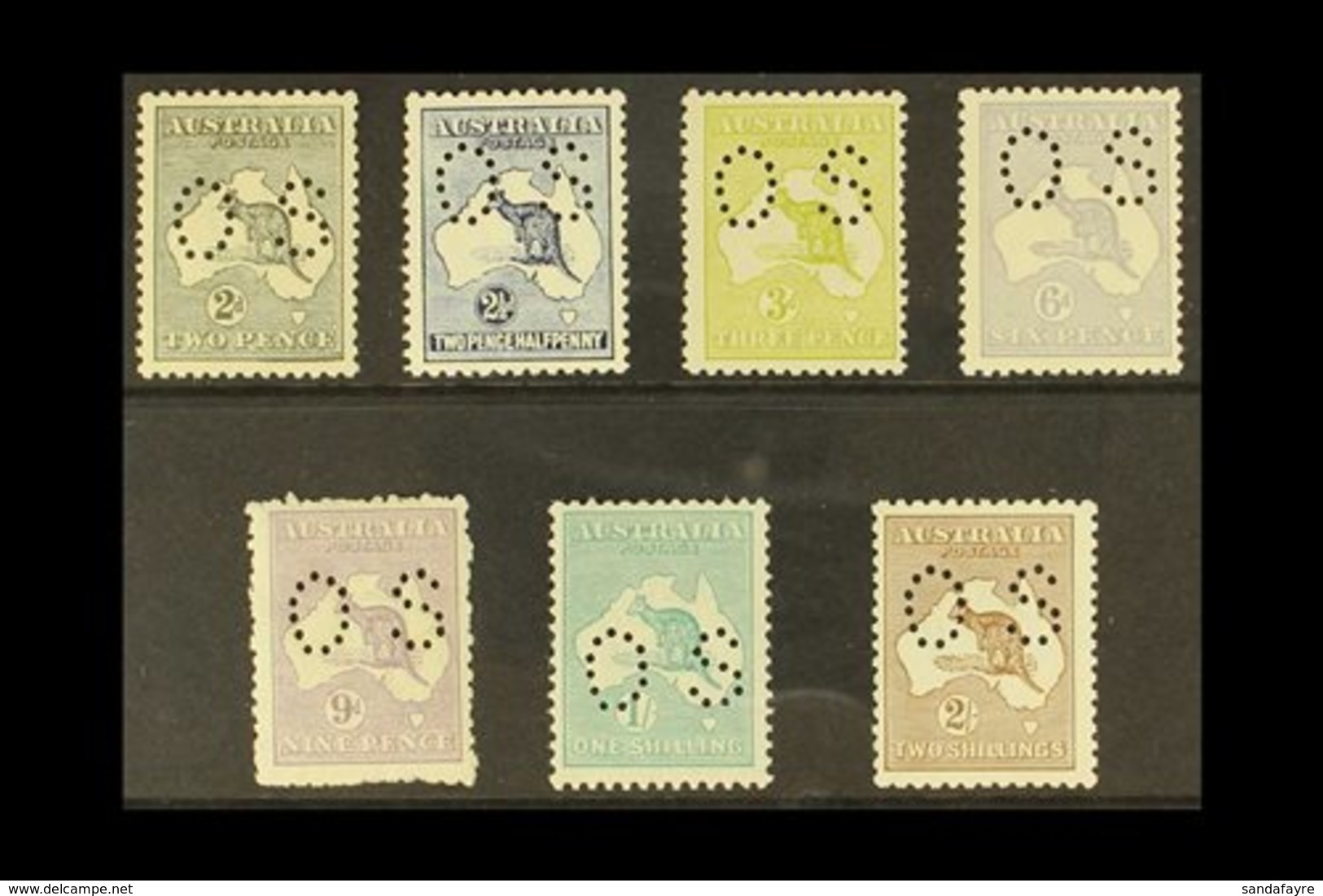 \Y OFFICIALS\Y 1915-28 Roo's Perf 'OS' Set Complete To 2s, SG O43/O49, Never Hinged Mint (7 Stamps) For More Images, Ple - Other & Unclassified