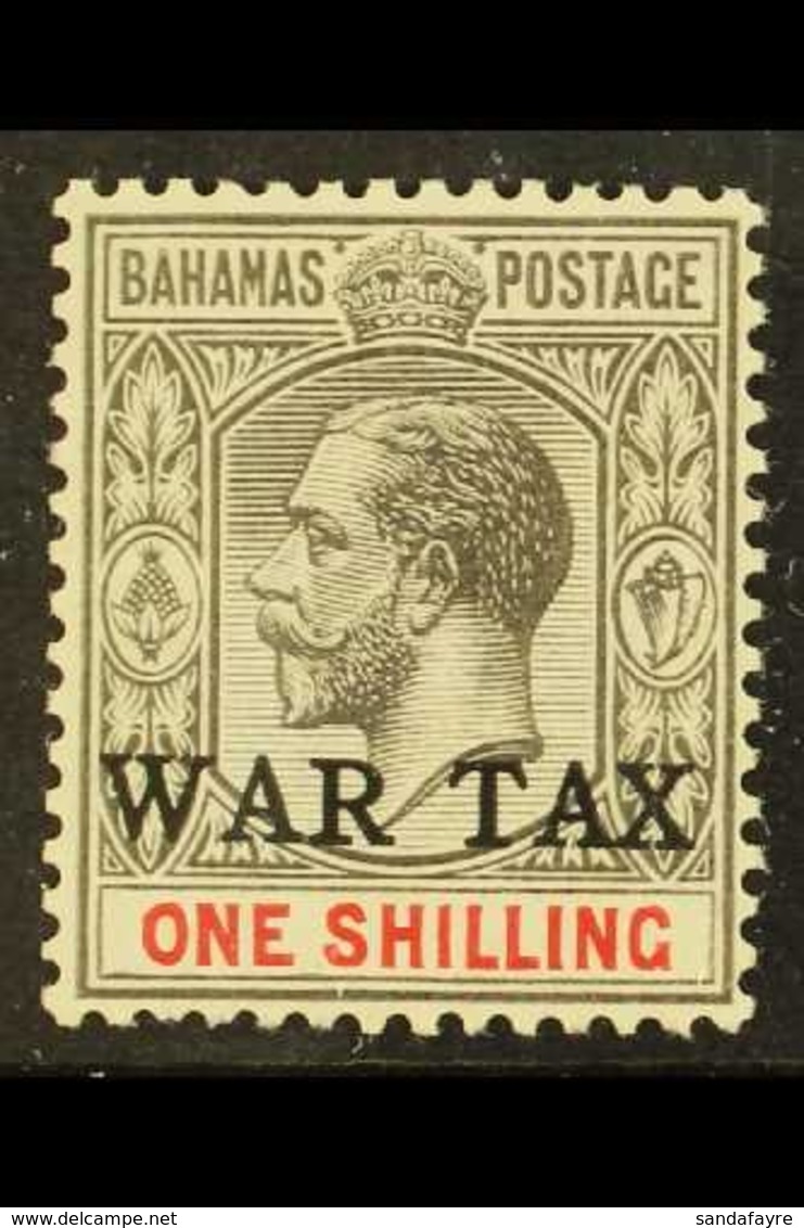 \Y 1918\Y 1s Grey- Black And Carmine "WAR TAX" Overprinted, SG 95, Very Fine Mint, Only 1200 Printed. A Lovely Example!  - Other & Unclassified