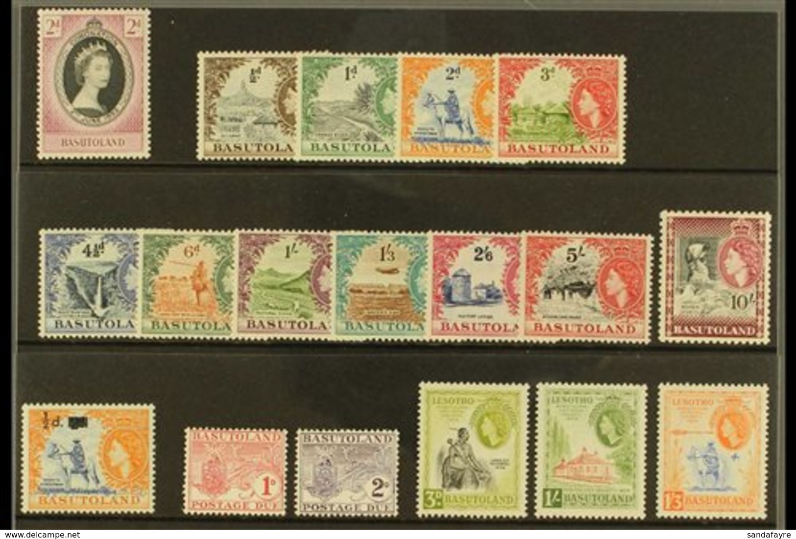 \Y 1953-59 COMPLETE NHM "STERLING".\Y A Complete Run From Coronation To National Council Issue, SG 42/57, Never Hinged M - Autres & Non Classés