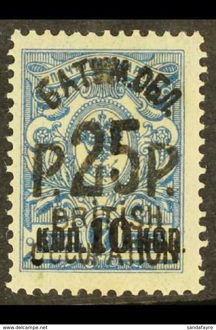 \Y 1920\Y 25r On 10 On 7k Blue, SG 30, Never Hinged Mint. For More Images, Please Visit Http://www.sandafayre.com/itemde - Batum (1919-1920)