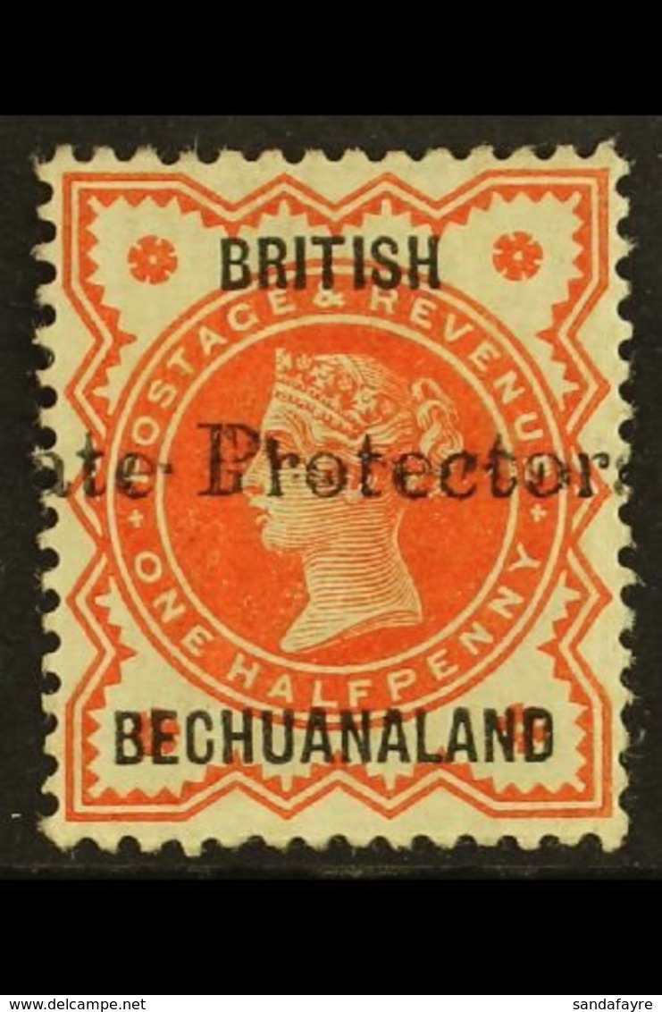 \Y 1890\Y ½d Vermilion With 19mm "Protectorate" Overprint, SG 55, Fine Mint. For More Images, Please Visit Http://www.sa - Other & Unclassified